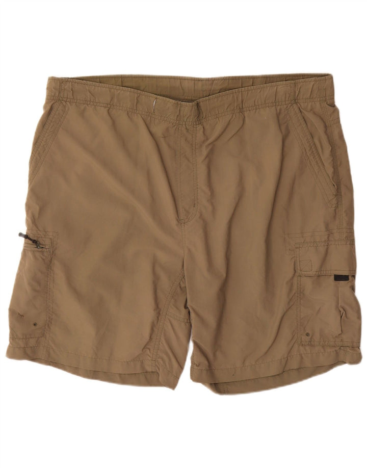 Pantaloncini cargo da uomo Columbia XL W40 Poliestere beige
