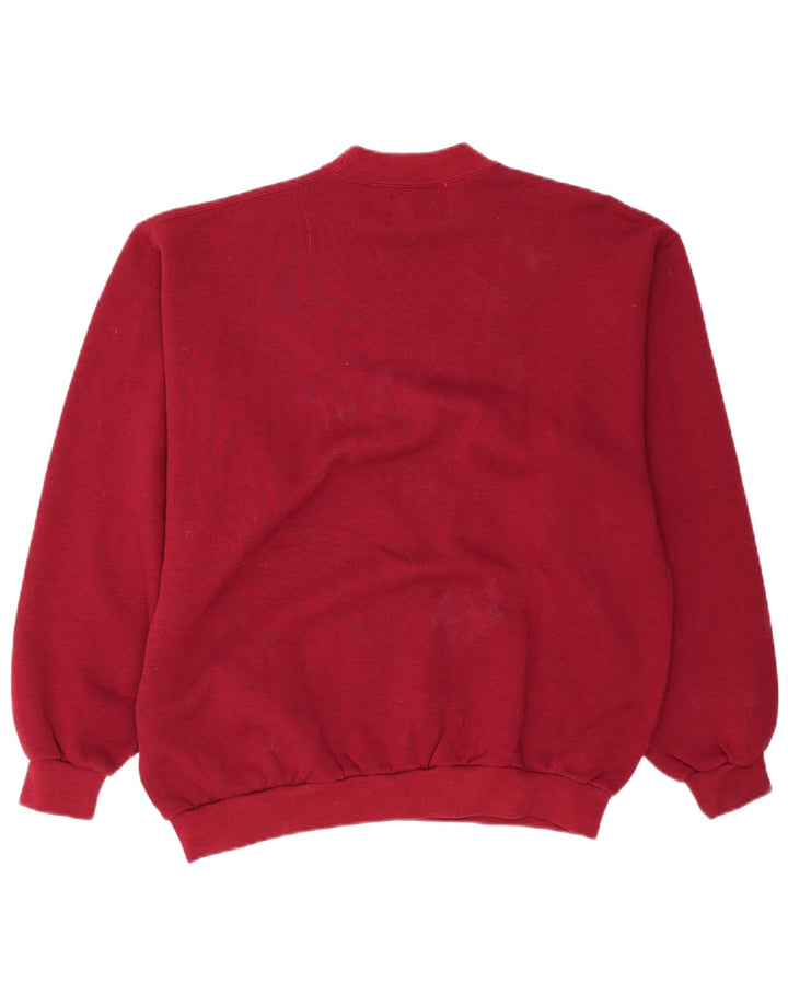 GYMNASIUM Felpa grafica da uomo Maglione grande Bordeaux