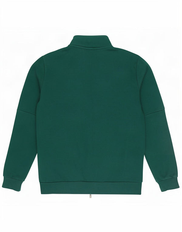 Giacca da ginnastica grafica da uomo Puma in cotone color block verde medio