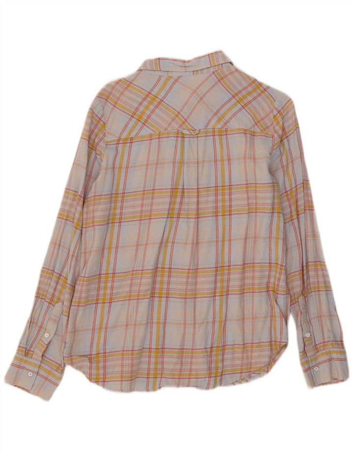 Camicia di flanella da donna Fat Face UK 12 Cotone a quadri multicolore medio