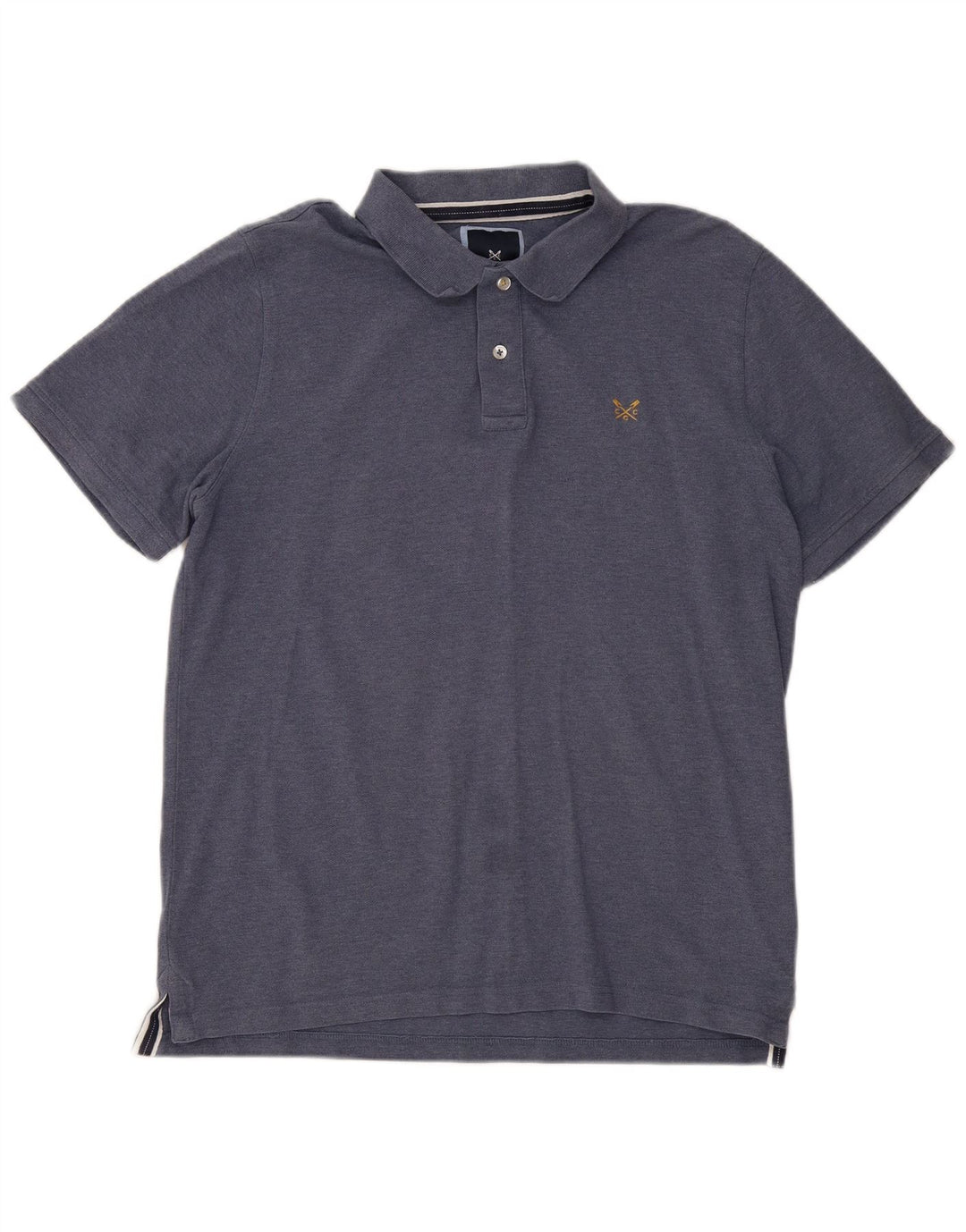 CREW CLOTHING Polo da uomo grande in cotone blu navy