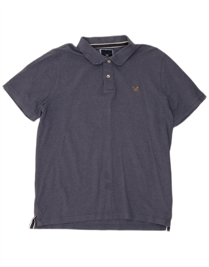 CREW CLOTHING Polo da uomo grande in cotone blu navy