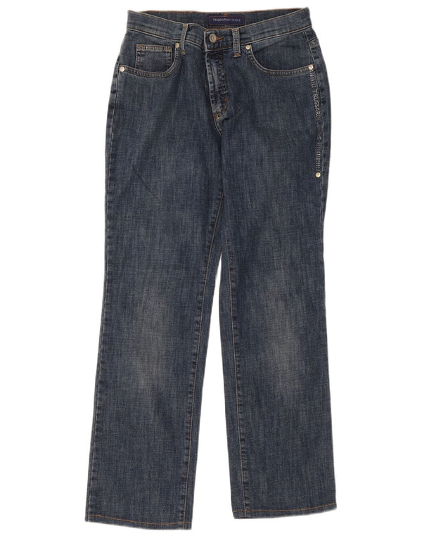 Jeans Straight Donna Trussardi W27 L27 Blu Cotone