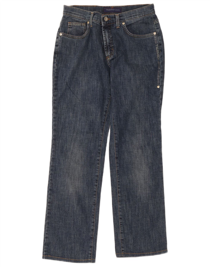 Jeans Straight Donna Trussardi W27 L27 Blu Cotone