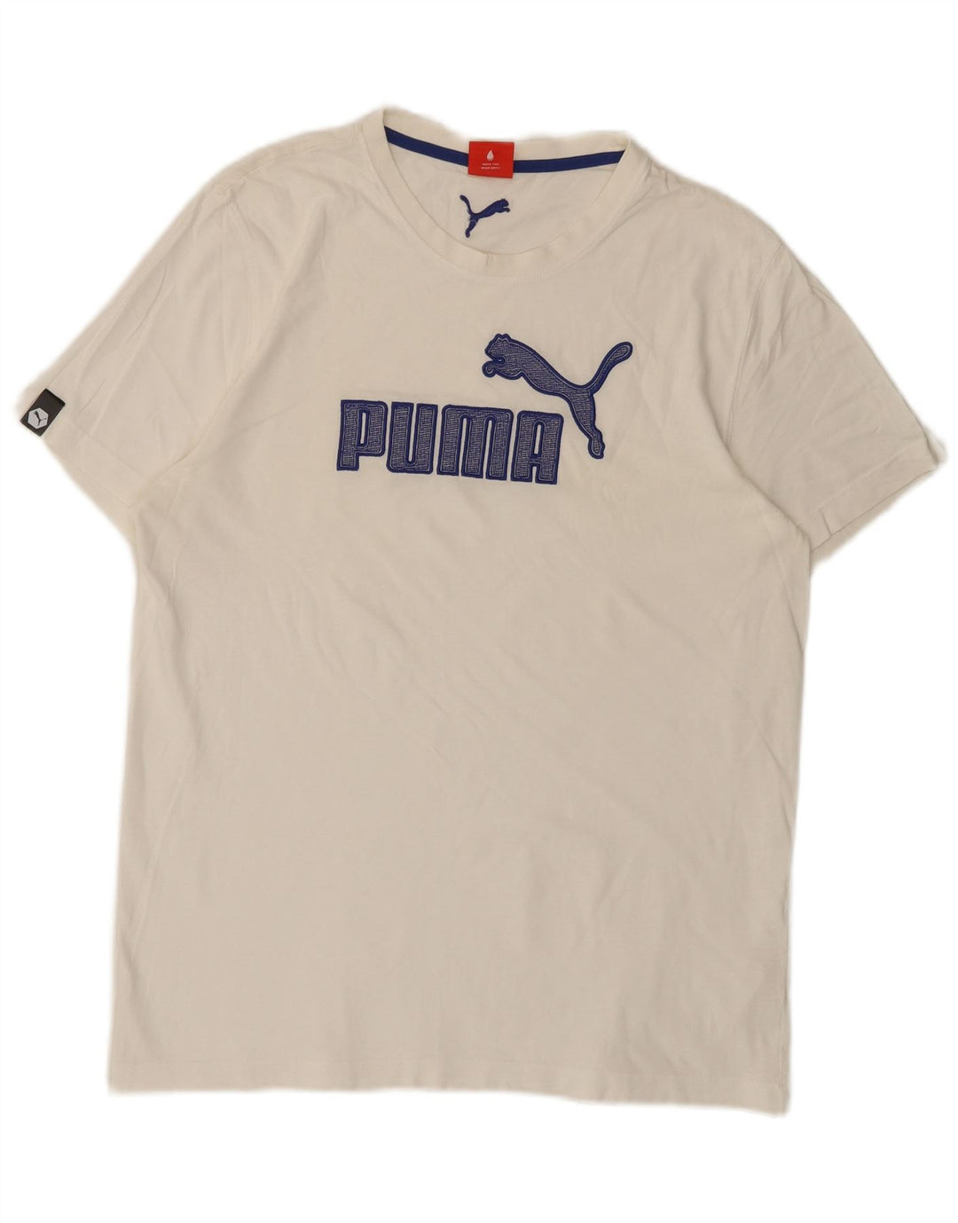 T-shirt grafica da uomo Puma Large bianca
