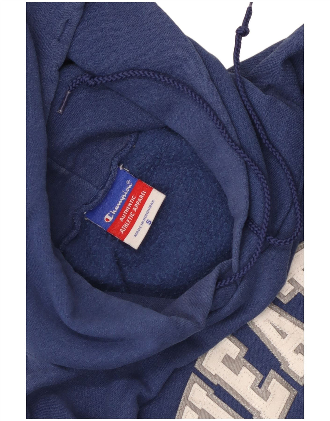 Maglione con cappuccio grafico Wheaton da uomo Champion piccolo blu