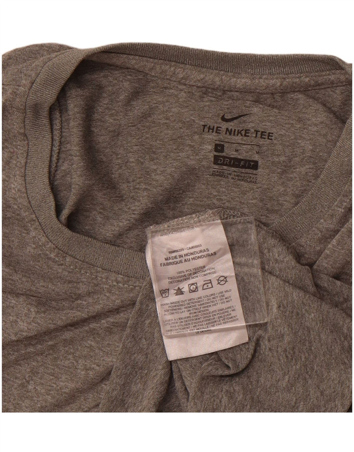 Canotta NIKE Dri Fit da donna UK 12 Poliestere screziato grigio medio