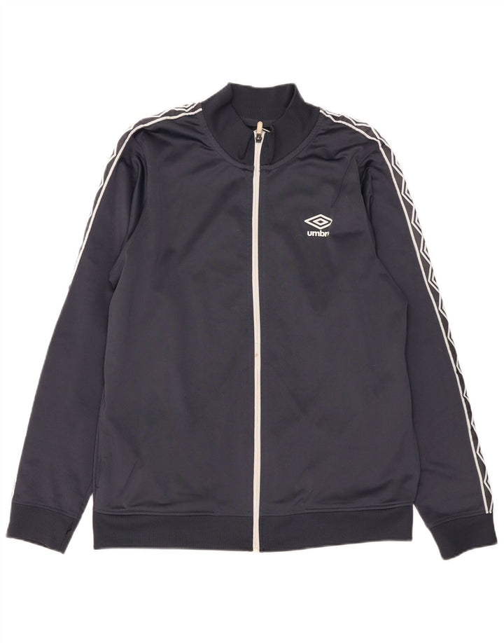 Giacca da ginnastica grafica da uomo Umbro grande blu navy