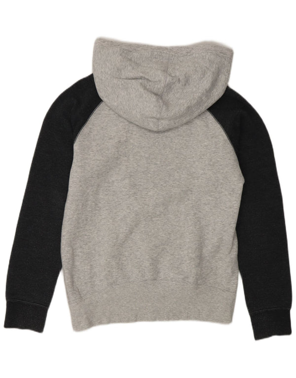 Felpa con cappuccio grafica da donna Hurley UK 10 Small in cotone color block grigio