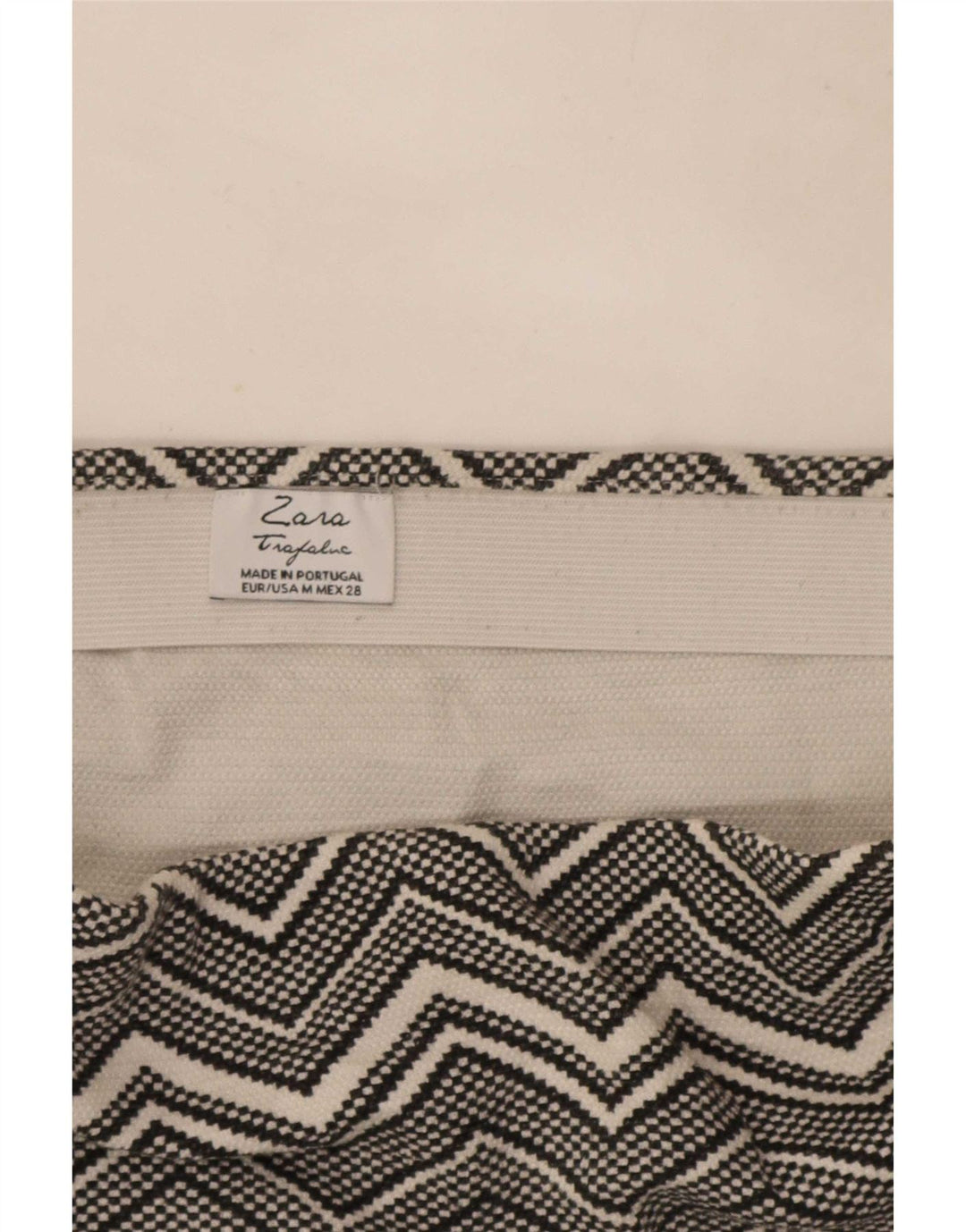 Minigonna Trafaluc da donna Zara media W28 Chevron grigio