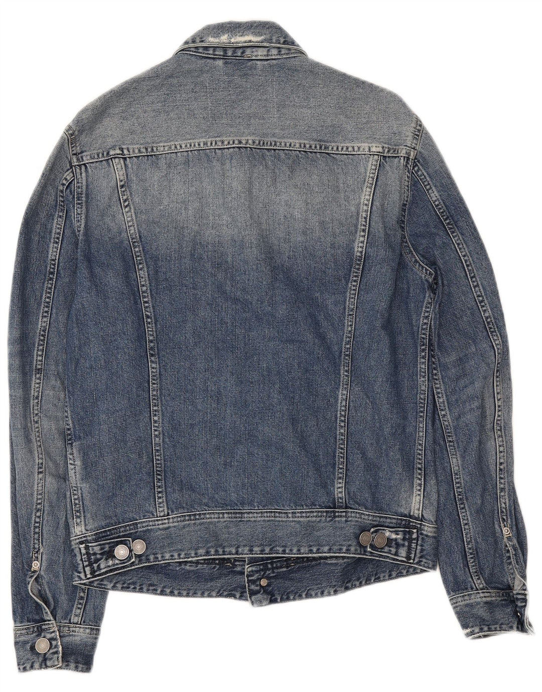 Giacca in denim invecchiato da donna Replay UK 14 cotone blu medio