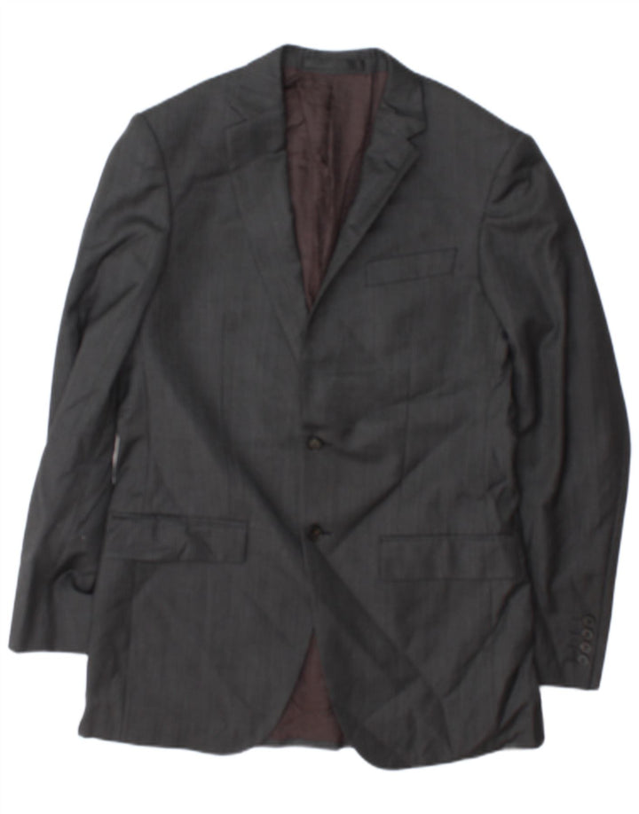 Giacca blazer da uomo a 2 bottoni Zignone UK 38 grigio medio