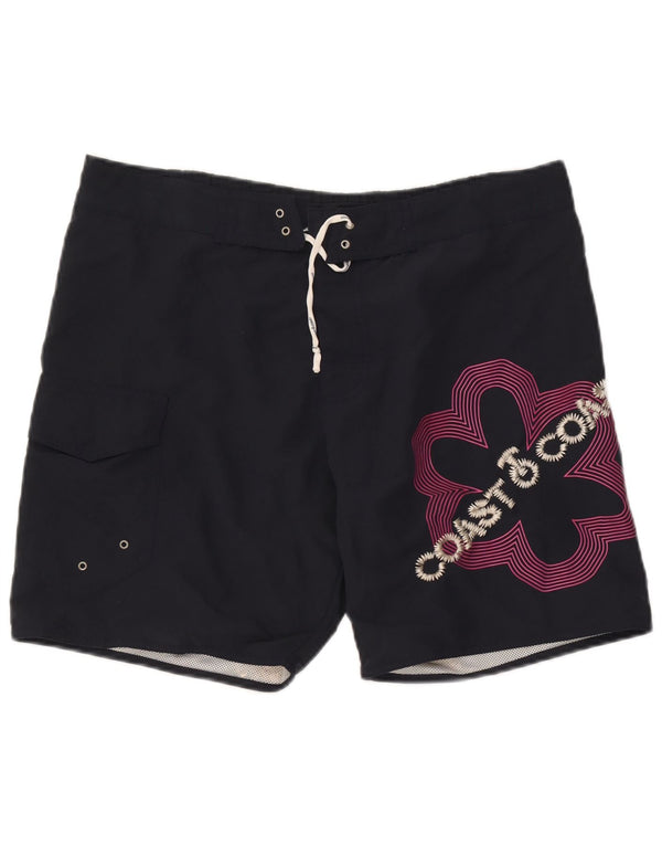 Pantaloncini da bagno grafici da uomo Coast grandi in poliestere blu navy