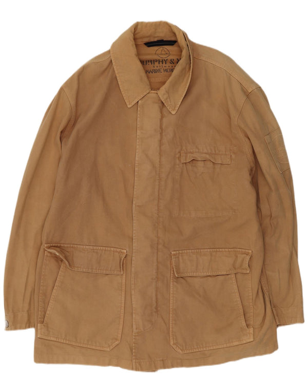 Giacca utility da uomo Murphy & Nye UK 40 grande cotone marrone