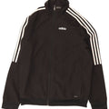 Giacca da ginnastica Adidas Climalite da uomo piccola in poliestere nero