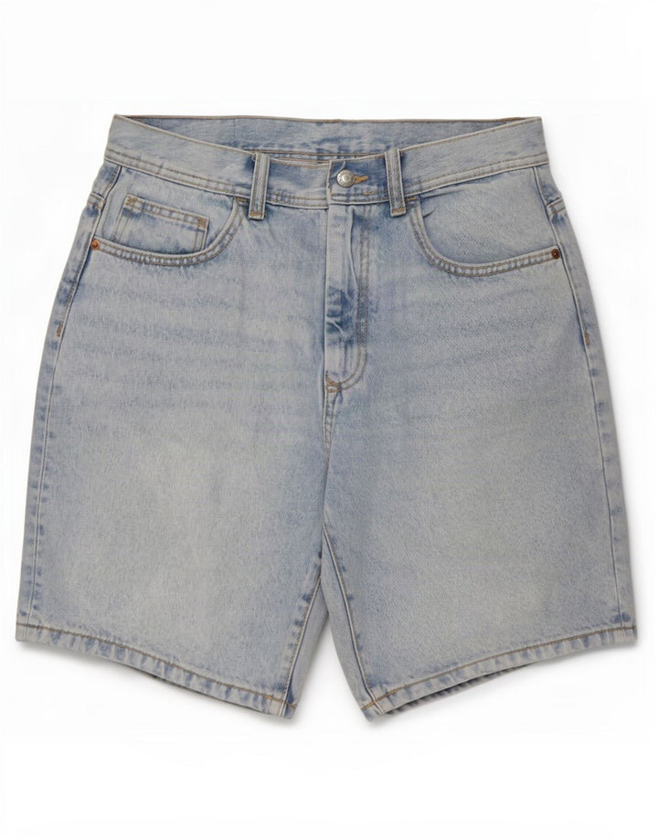 Pantaloncini di jeans da uomo Zara EU 42 Large W32 Blu