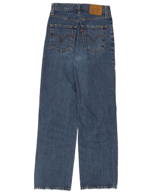 Jeans dritti Ribcage da donna Levi's W24 L27 cotone blu