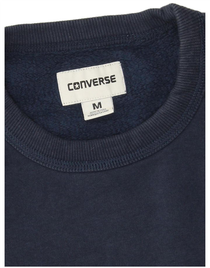 Converse Uomo Chuck Taylor Felpa Maglione Medio Blu Navy Cotone