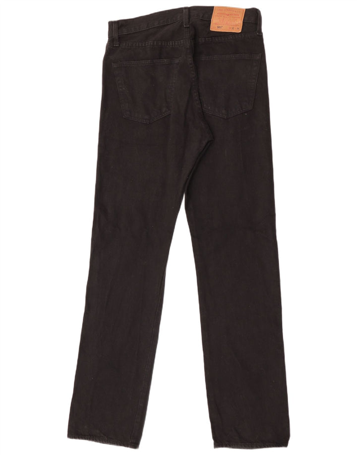 Levi's Uomo 501 Jeans dritti W32 L34 Cotone Nero