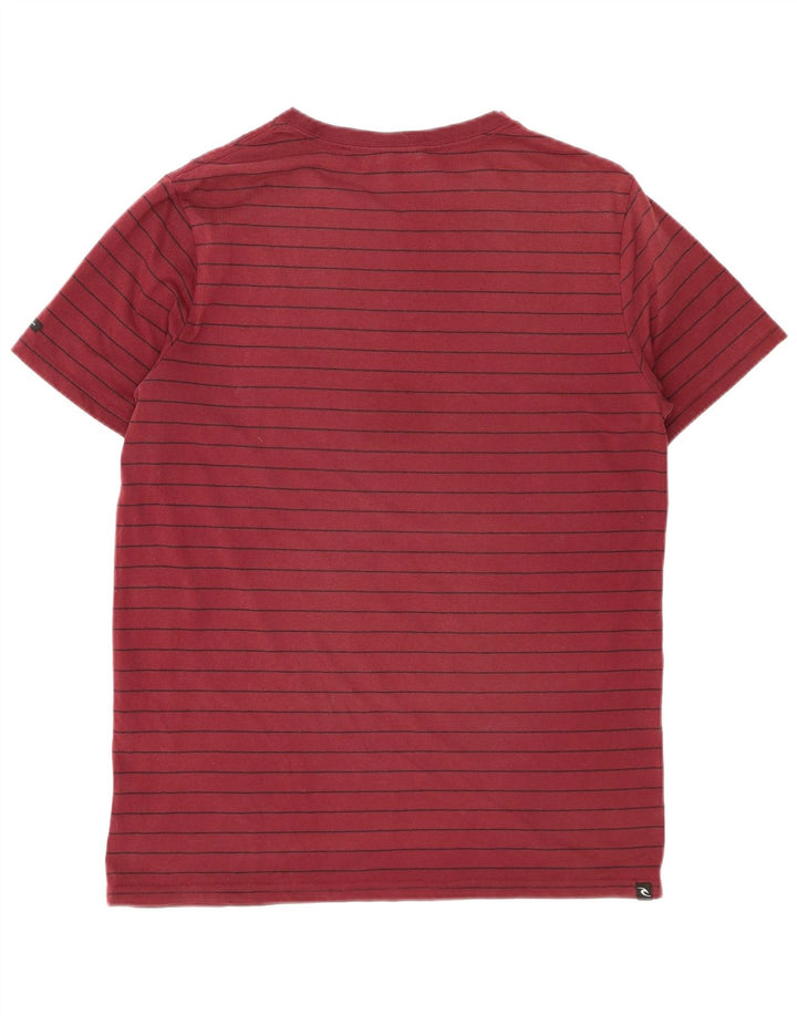 T-shirt da uomo Rip Curl Top a righe bordeaux medie