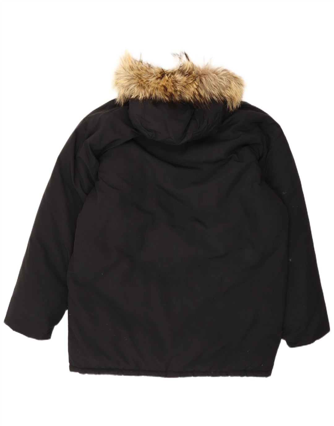 Giacca Parka da uomo con cappuccio AESSE UK 40 Large Nera
