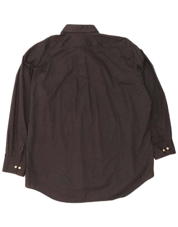 Camicia da uomo Chaps taglia 17 1/2 XL cotone nero