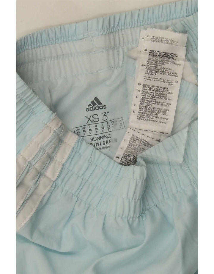 Pantaloncini sportivi Adidas Primegreen da donna XS blu poliestere