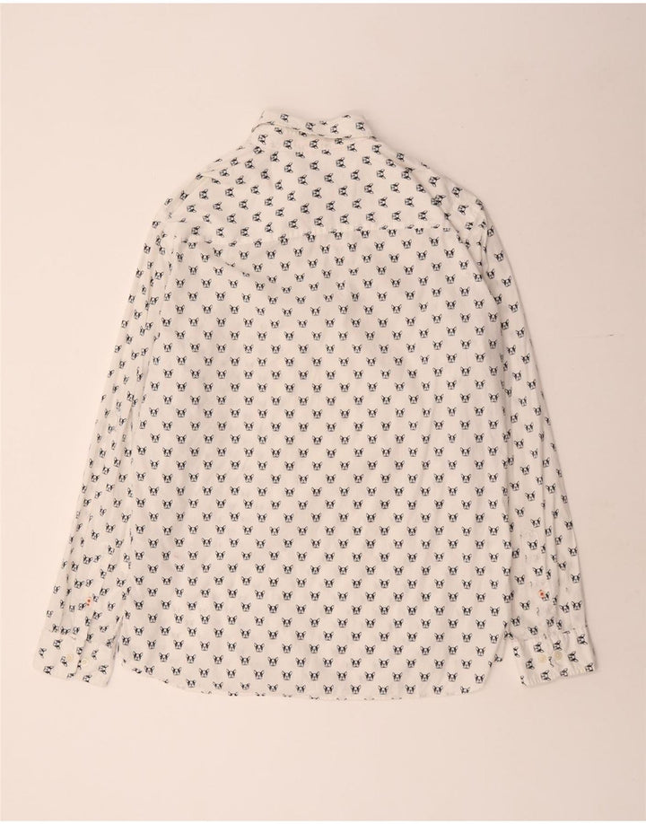 JACK & JONES Camicia da uomo 2XL Cotone maculato bianco