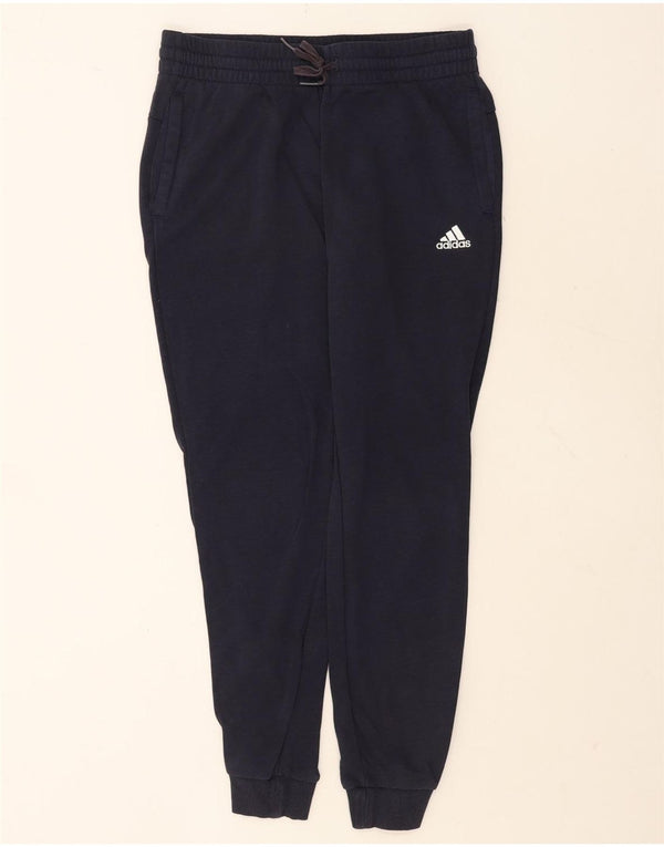 Pantaloni da tuta con grafica Adidas da donna Joggers UK 12/14 Medio Blu navy