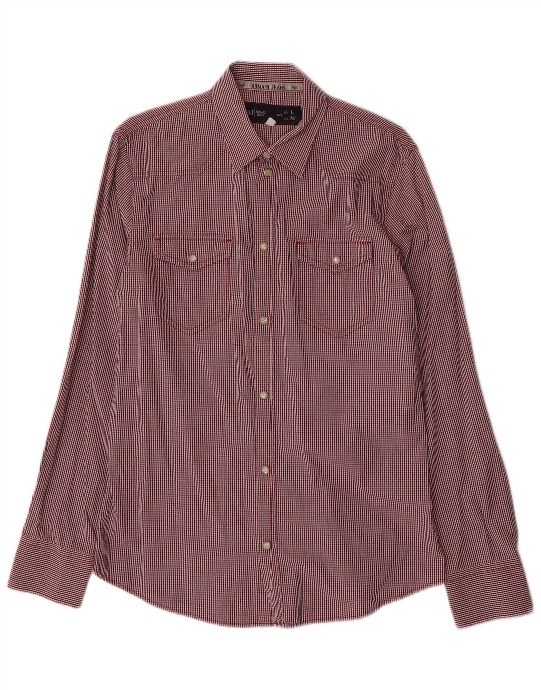 ARMANI JEANS Camicia Uomo Cotone Check Multicolor Medio