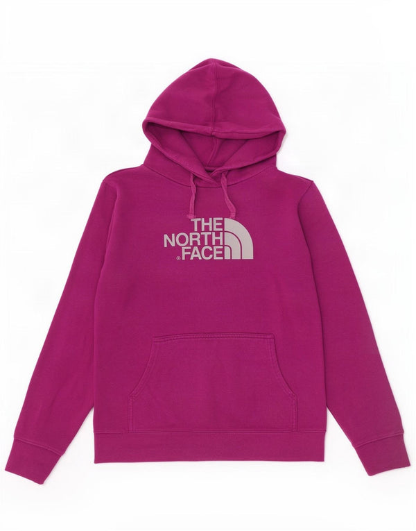 Felpa con cappuccio grafica da donna The North Face UK 16 grande cotone viola