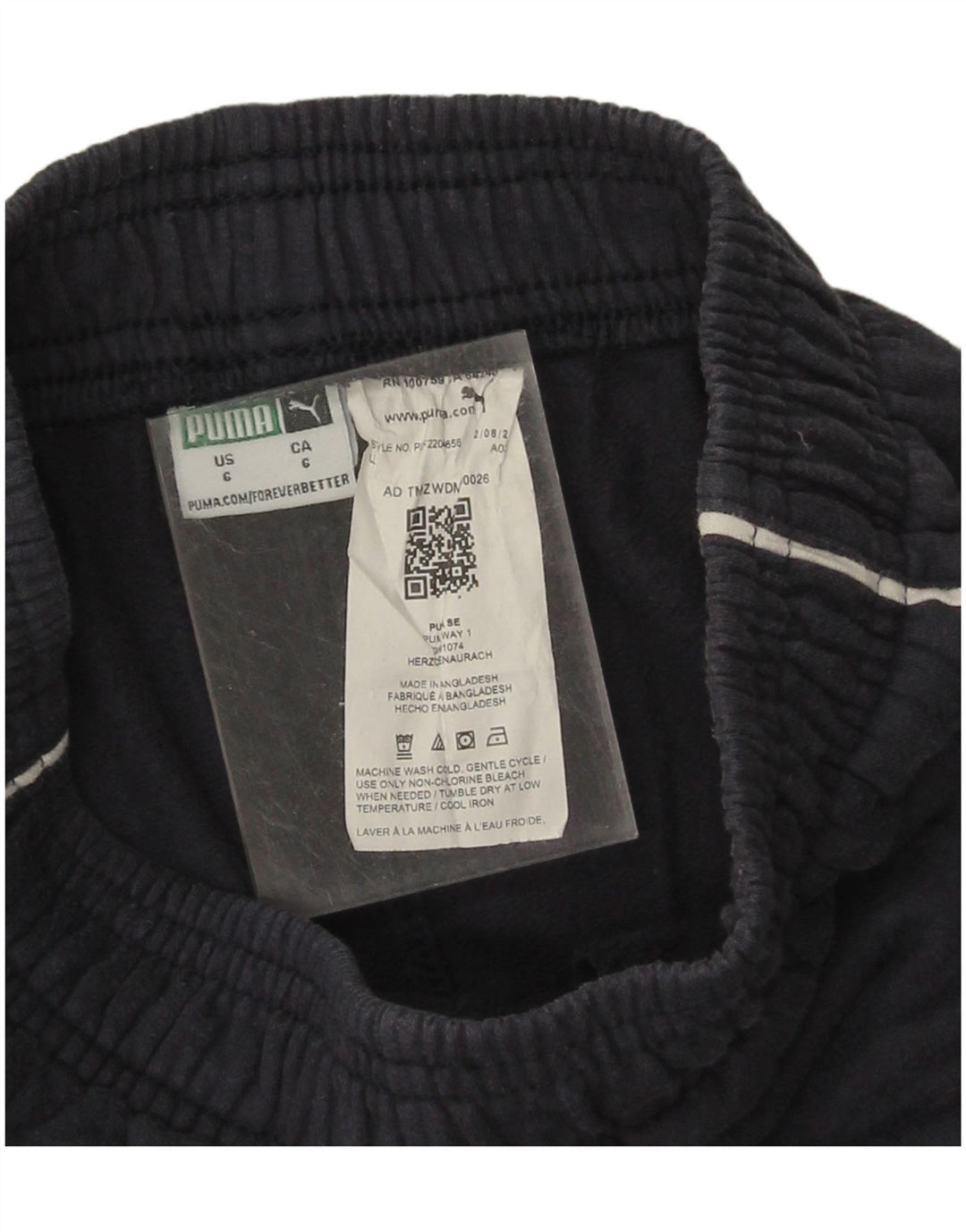 Pantaloni della tuta da ragazzo Puma 5-6 anni in cotone blu navy