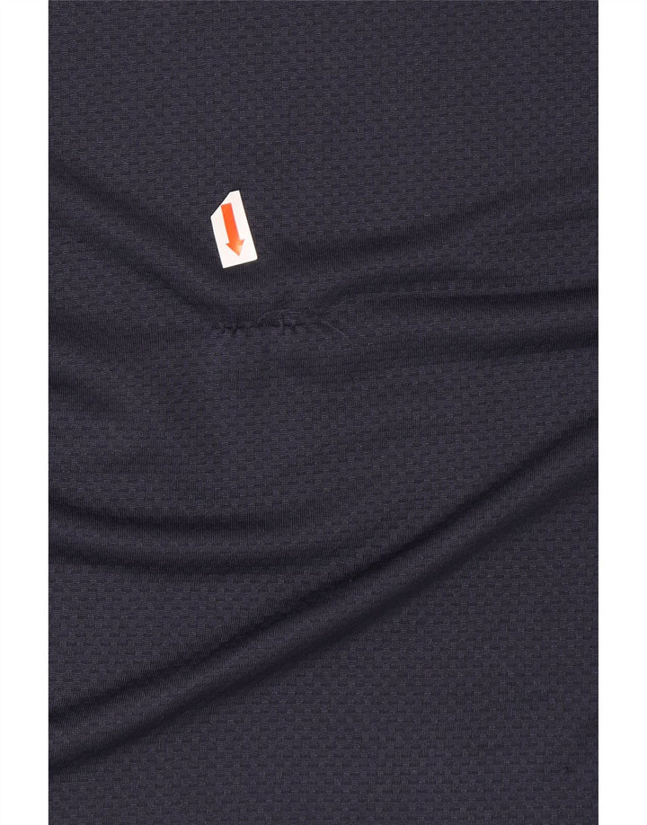 CHAMPION Mens T-Shirt Top Large Navy Blue Polyester