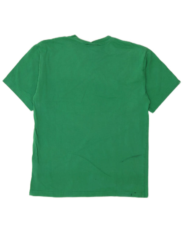 T-shirt grafica da uomo Adidas Top piccola in cotone verde