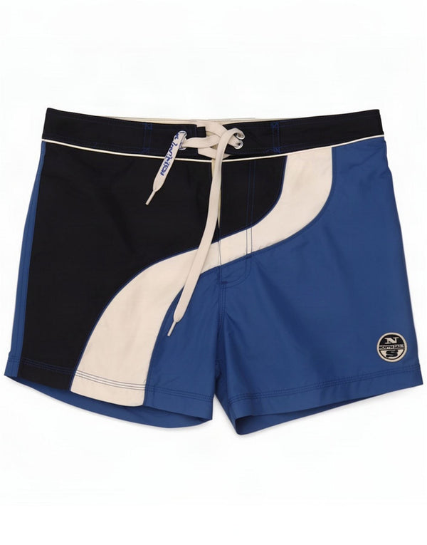 Pantaloncini da bagno da uomo North Sails Small Blue Colourblock Nylon