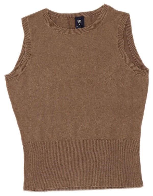 Gap Canottiera da donna Canotta UK 12 Cotone marrone medio