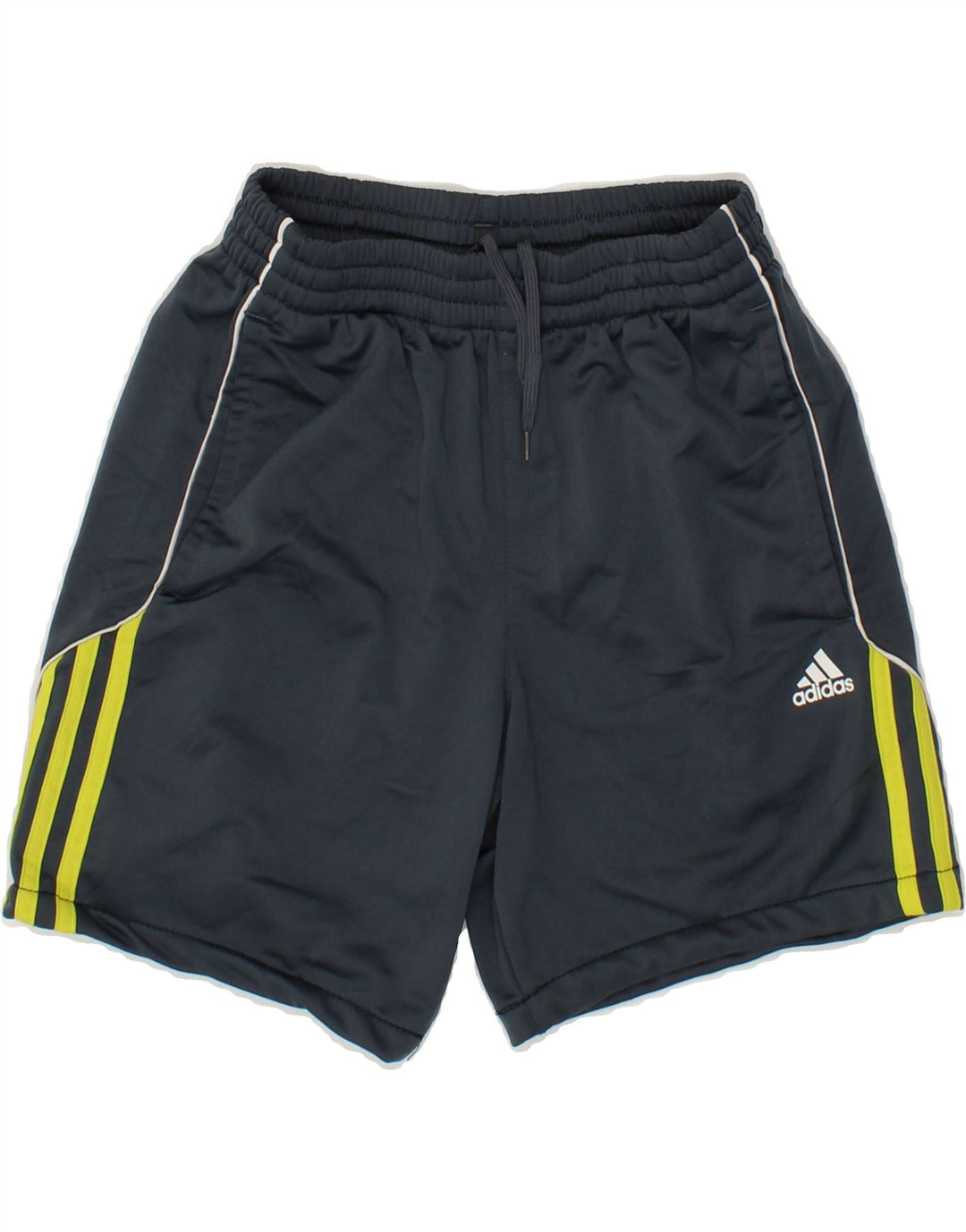 ADIDAS Boys Sport Shorts 13-14 Years  Navy Blue Polyester Vintage Adidas and Second-Hand Adidas from Messina Hembry 