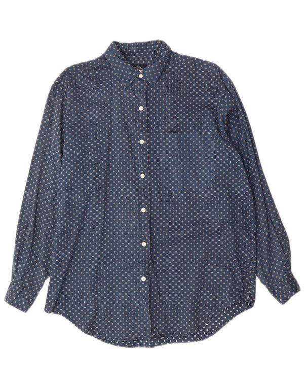 DOCKERS Camicia oversize da donna UK 14 Cotone floreale blu navy medio