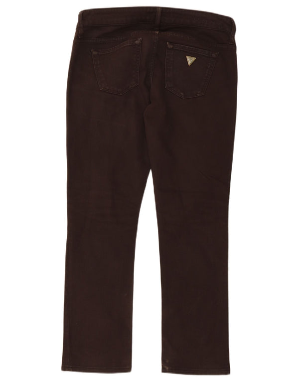 Jeans slim da donna Guess W29 L27 cotone marrone