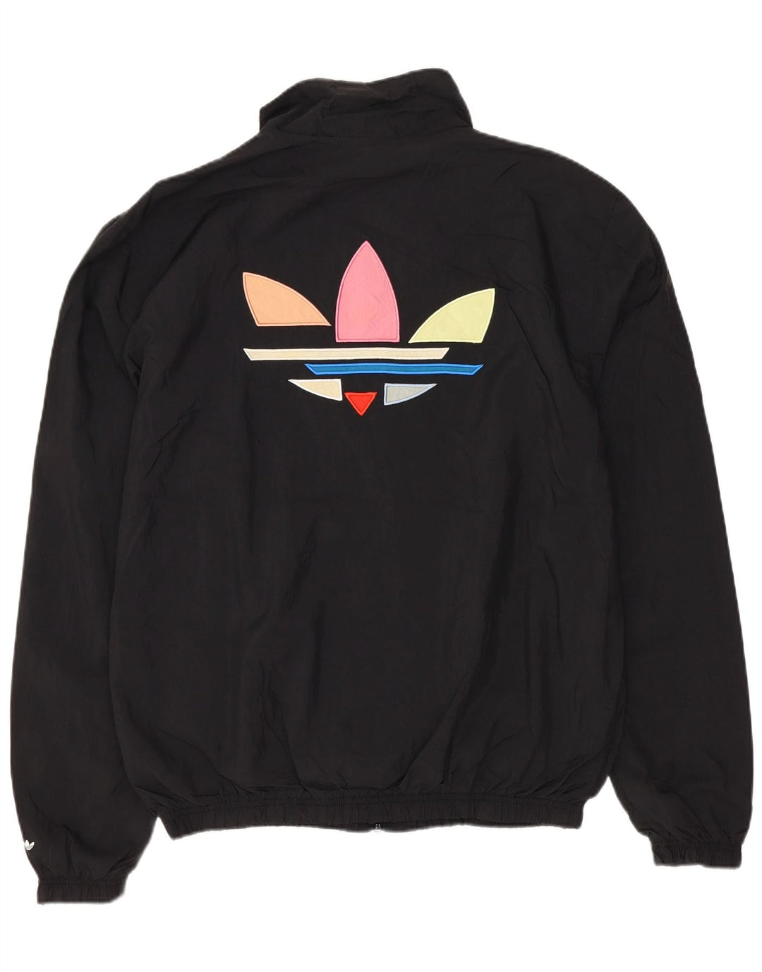 Giacca da ginnastica grafica da uomo Adidas XS nera in poliammide