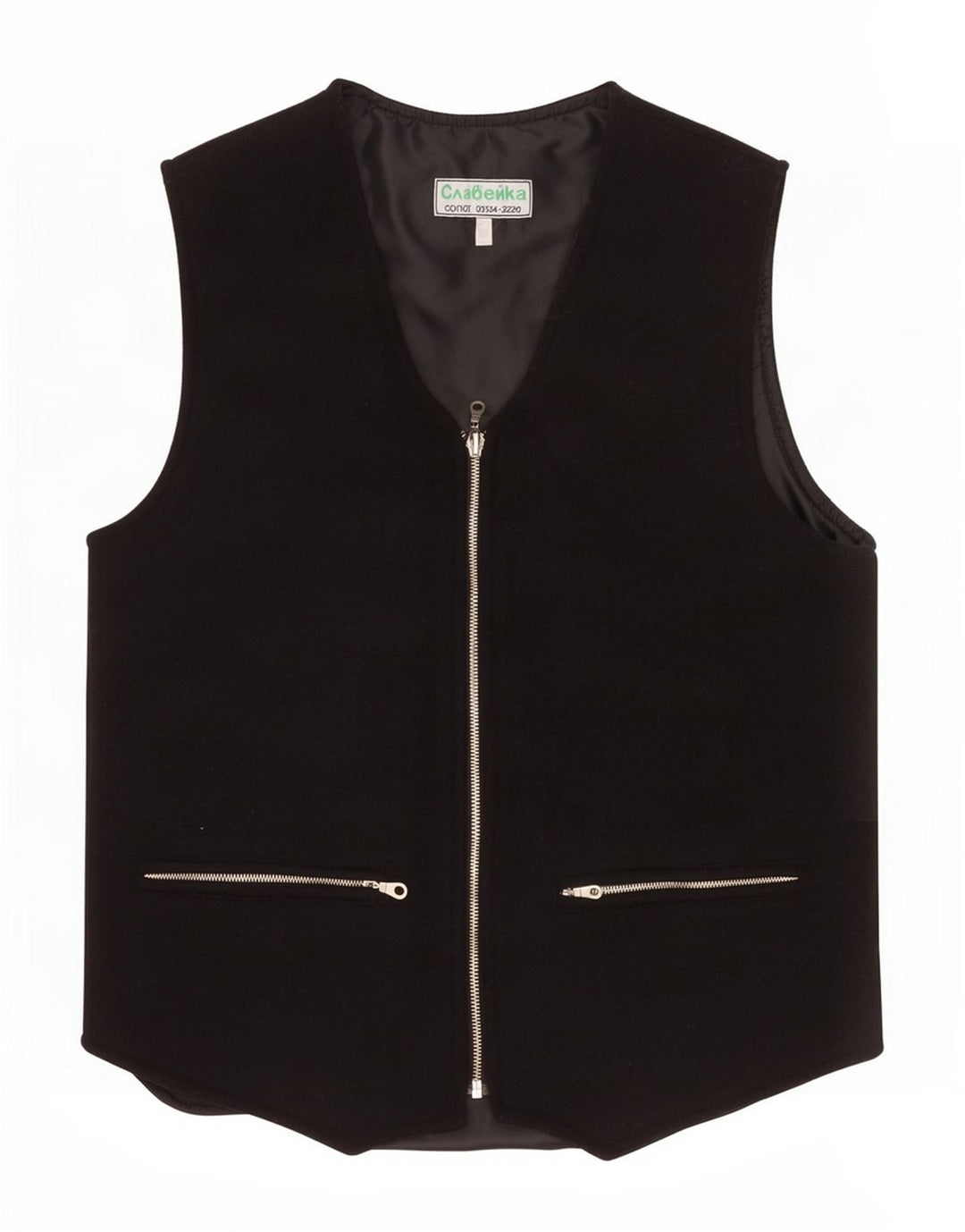 Gilet vintage da donna UK 14 medio nero