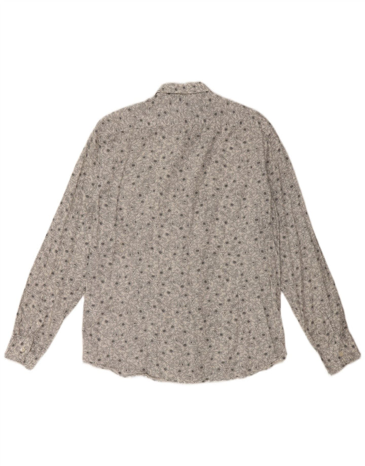 Camicia da uomo TED BAKER taglia 3 cotone floreale bianco medio