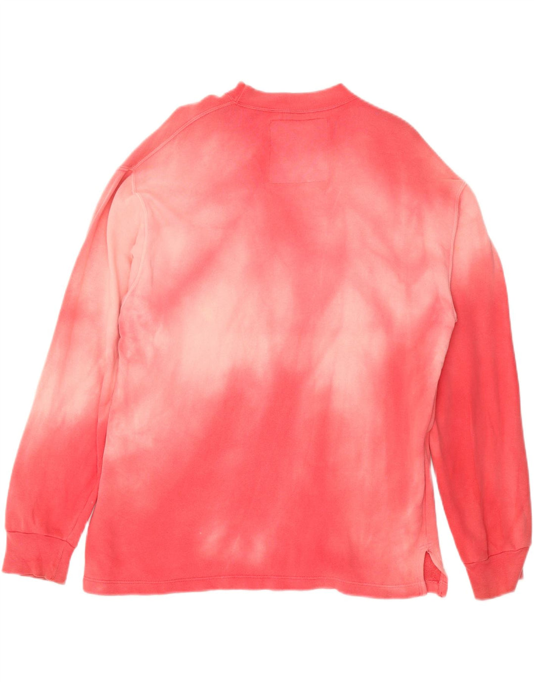 CHAMBERS Felpa grafica da uomo Maglione grande rosa in cotone tie-dye