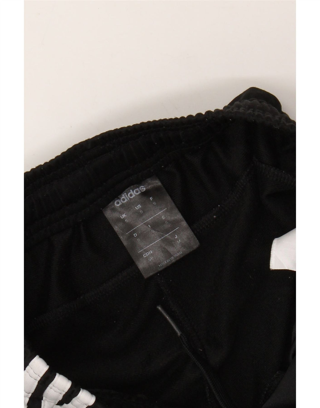 Pantaloni della tuta da donna Adidas UK 10 piccoli poliestere nero