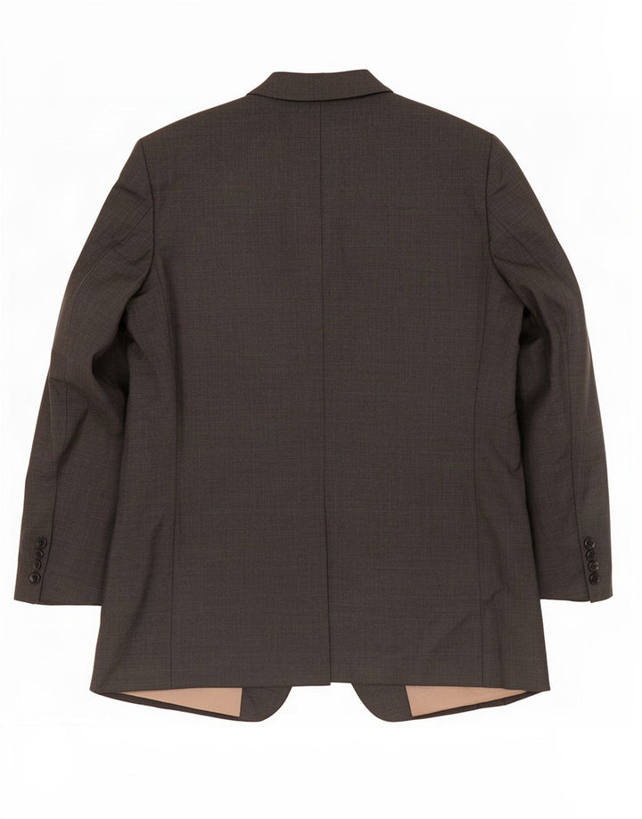 Giacca blazer a 3 bottoni Marks & Spencer da uomo UK 42 grande viscosa grigia