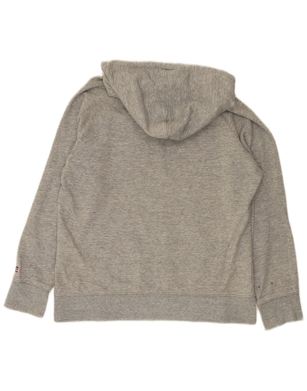 Levi's Mens Graphic Hoodie Jumper Small Grey Flecked Cotton
