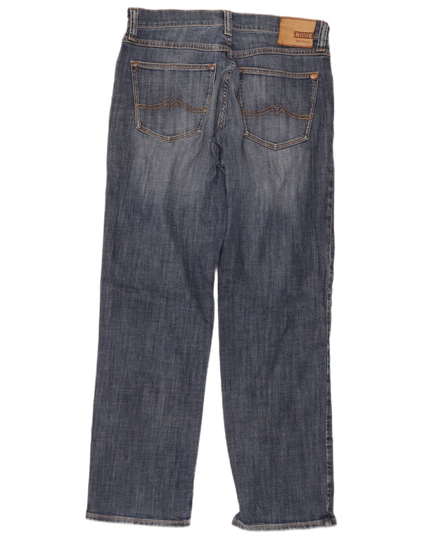 Jeans dritti da uomo Mustang vestibilità comoda W34 L32 cotone blu