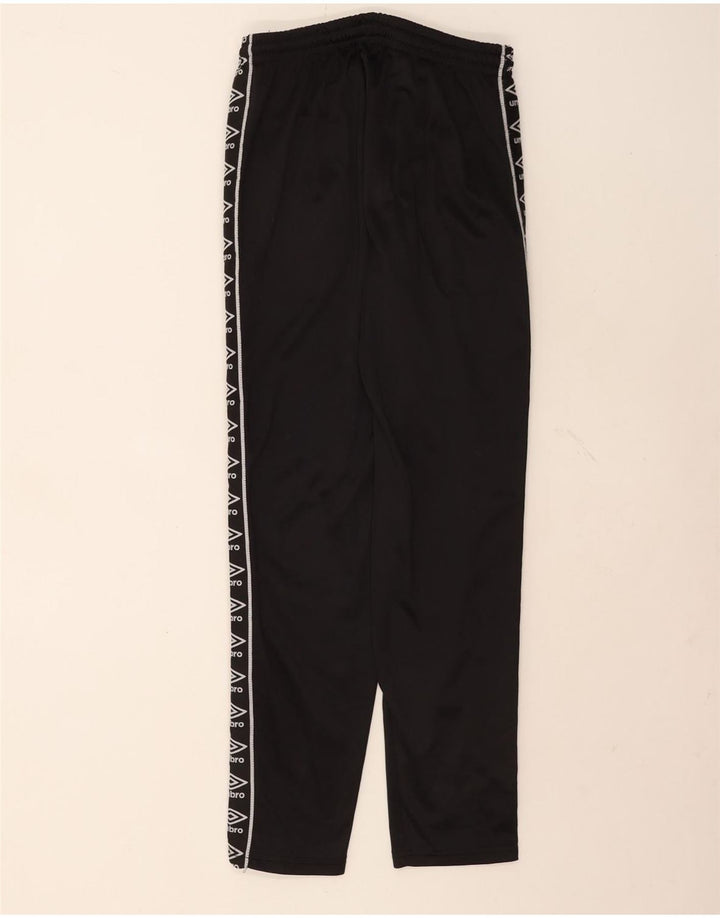 Pantaloni da tuta con grafica Umbro da uomo, poliestere nero medio