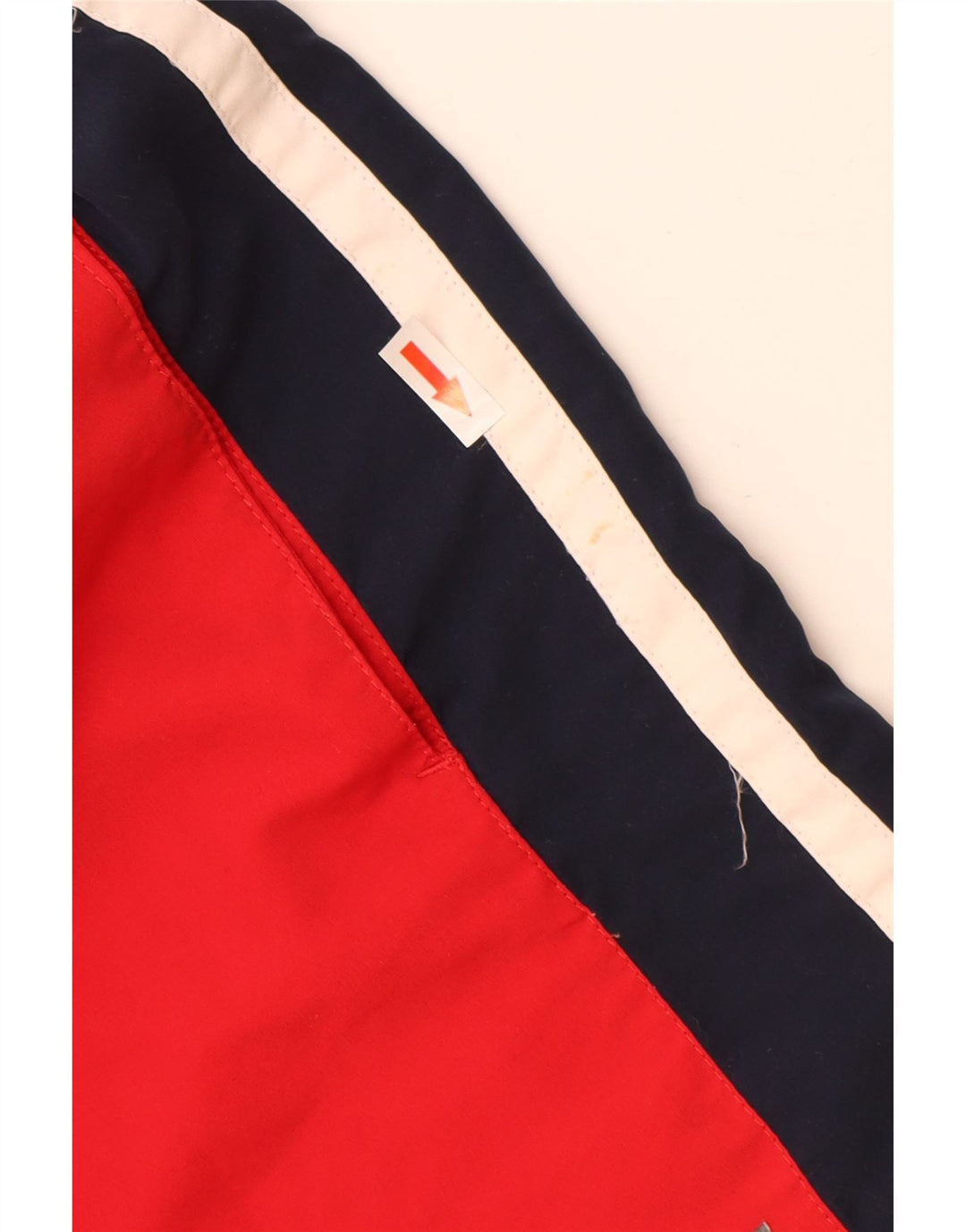 Pantaloncini da bagno da uomo Converse piccoli in poliestere color block rosso