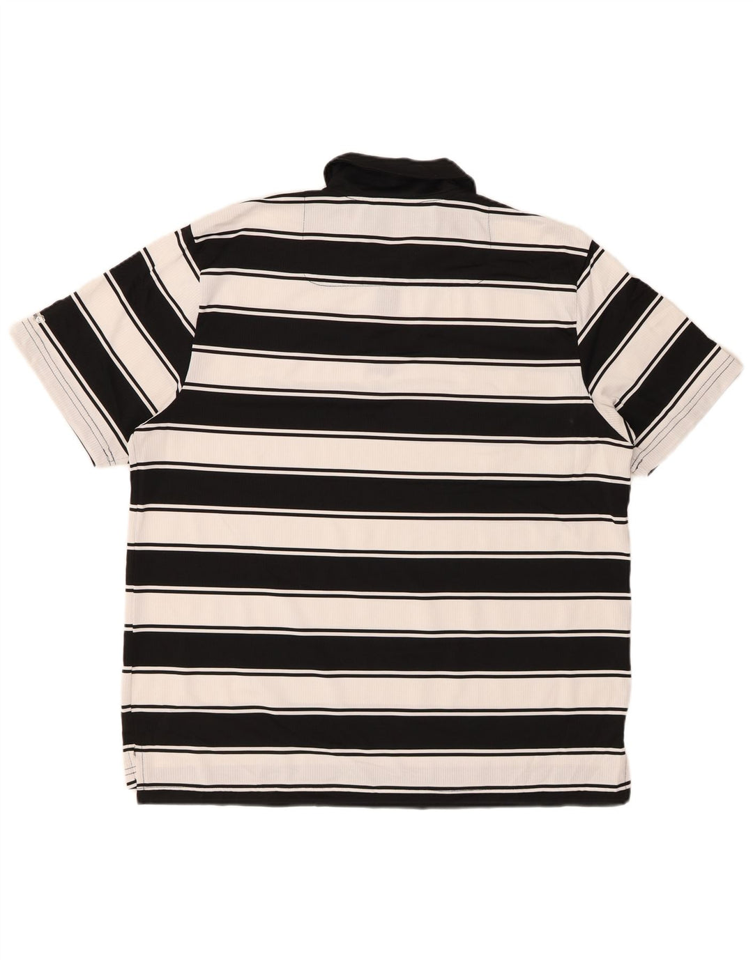 Polo da rugby da uomo IZOD grande in poliestere a righe nere